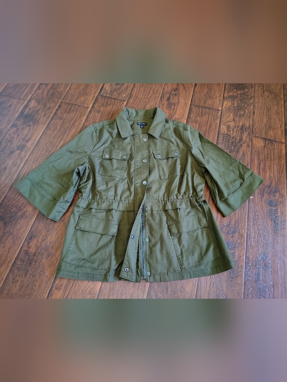 Glamour x Lane Bryant green cargo jacket Size 18